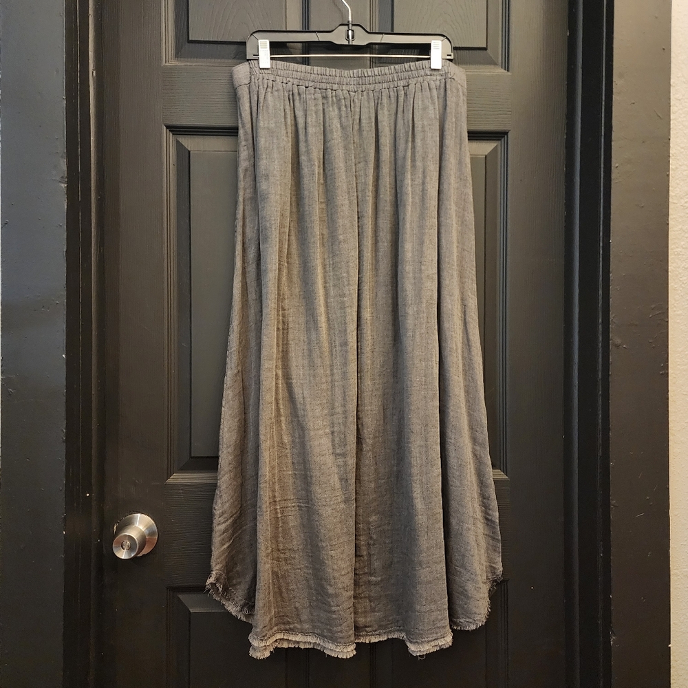 Elegant Gray Maxi Skirt - Picture 9 of 13